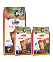 Bosch MAXI ADULT 18kg + Mini Adult ėriena ryžiai 3kg